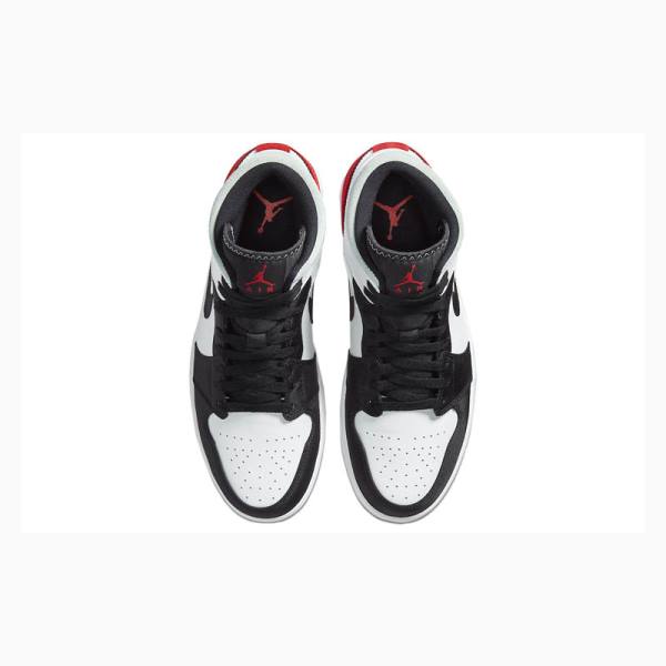 Nike Mid SE Union Varvas Koripallokengät Miesten Air Jordan 1 Punainen Mustat | JD-317AK