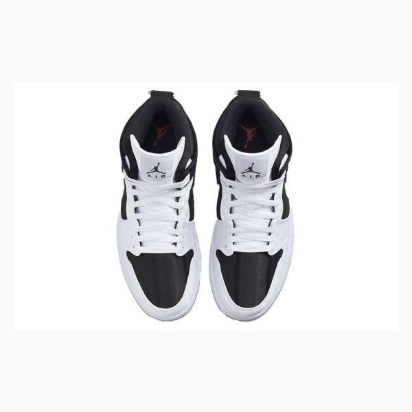 Nike Mid SE Utility Canvas Gym Koripallokengät Naisten Air Jordan 1 Mustat Valkoinen | JD-627HD