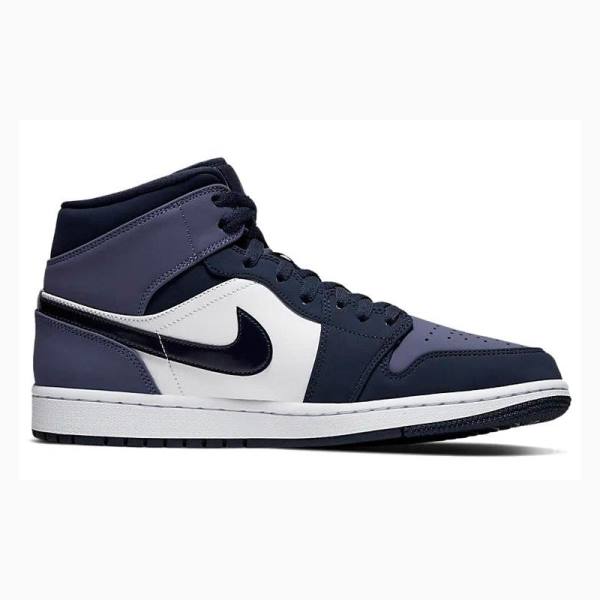 Nike Mid Sanded Koripallokengät Miesten Air Jordan 1 Violetit | JD-439HK