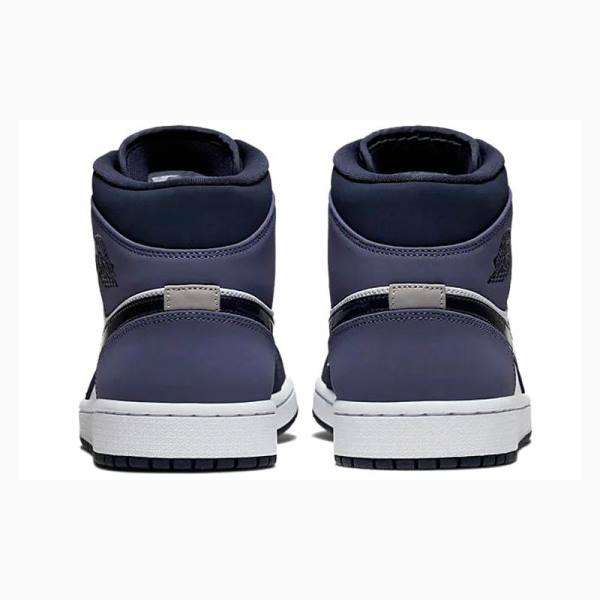 Nike Mid Sanded Koripallokengät Miesten Air Jordan 1 Violetit | JD-439HK