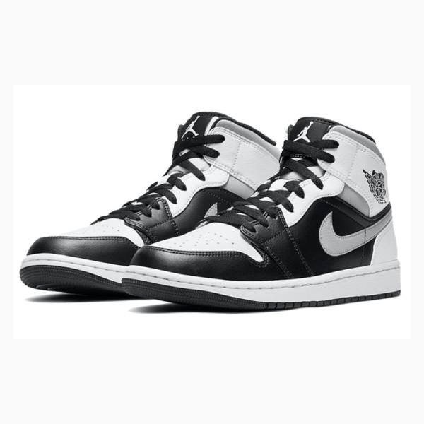 Nike Mid Shadow Koripallokengät Miesten Air Jordan 1 Harmaat Mustat Valkoinen | JD-481BT