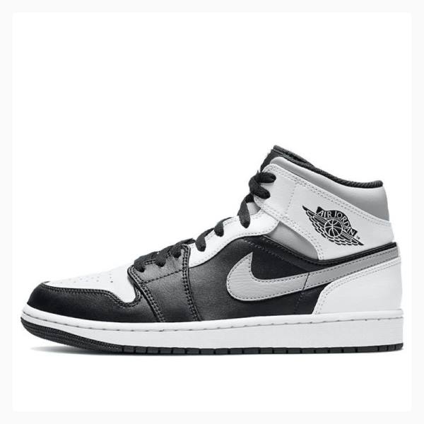 Nike Mid Shadow Koripallokengät Miesten Air Jordan 1 Harmaat Mustat Valkoinen | JD-481BT