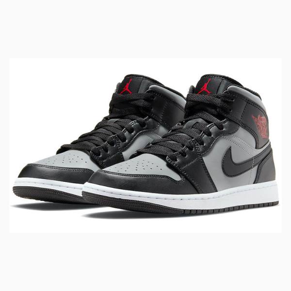 Nike Mid Shadow Koripallokengät Miesten Air Jordan 1 Harmaat Mustat | JD-863ZO