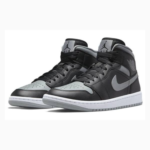 Nike Mid Shadow Koripallokengät Naisten Air Jordan 1 Mustat Harmaat | JD-629RZ
