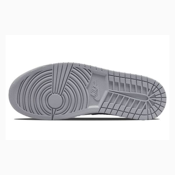 Nike Mid Smoke Koripallokengät Miesten Air Jordan 1 Harmaat Valkoinen Mustat | JD-834EM