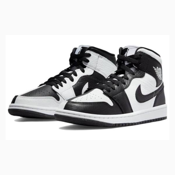 Nike Mid Split Koripallokengät Naisten Air Jordan 1 Mustat Valkoinen | JD-451JF