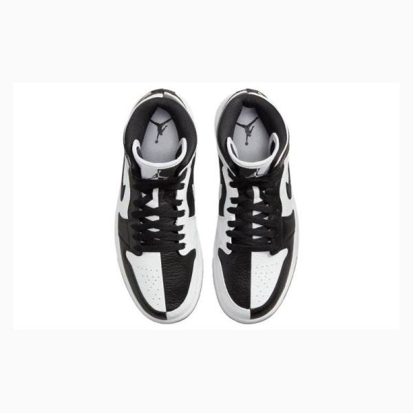 Nike Mid Split Koripallokengät Naisten Air Jordan 1 Mustat Valkoinen | JD-451JF