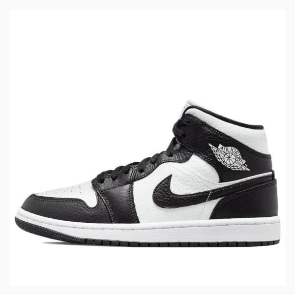 Nike Mid Split Koripallokengät Naisten Air Jordan 1 Mustat Valkoinen | JD-451JF