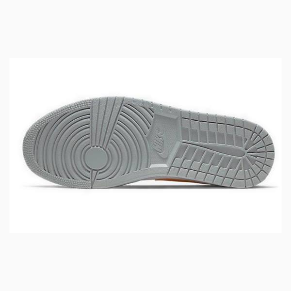 Nike Mid Starfish Koripallokengät Miesten Air Jordan 1 Valkoinen Harmaat Oranssi | JD-934CW
