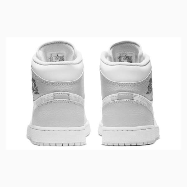 Nike Mid Swoosh Logo - Grey Camo Koripallokengät Miesten Air Jordan 1 Valkoinen Harmaat | JD-147KV