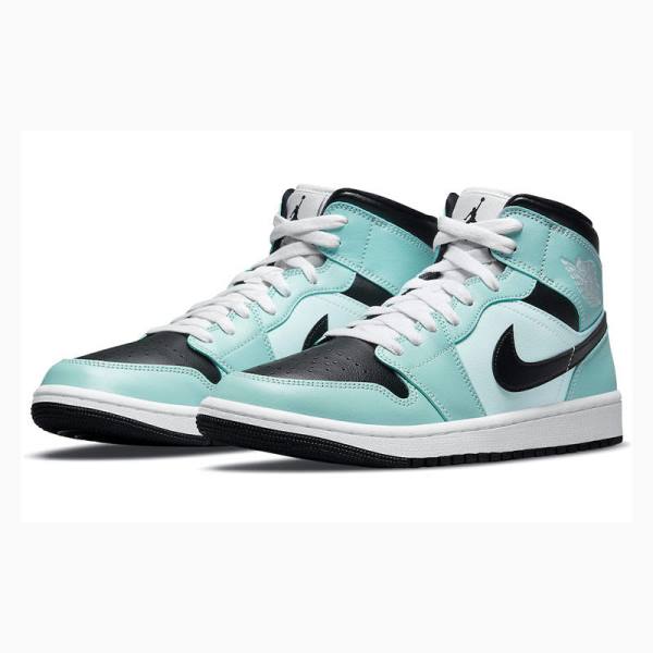 Nike Mid Teal Tint Koripallokengät Naisten Air Jordan 1 Sininen Mustat | JD-281VW