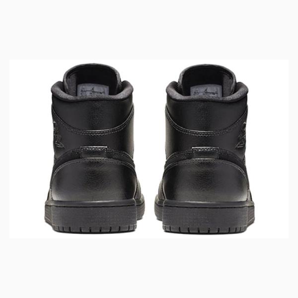 Nike Mid Triple Koripallokengät Miesten Air Jordan 1 Mustat | JD-624BH