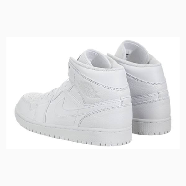 Nike Mid Triple Koripallokengät Miesten Air Jordan 1 Valkoinen | JD-651UH