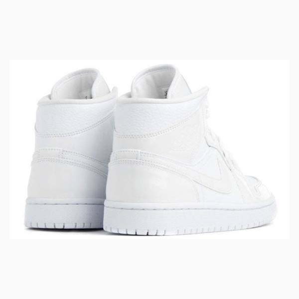 Nike Mid Triple Koripallokengät Naisten Air Jordan 1 Valkoinen | JD-391FR