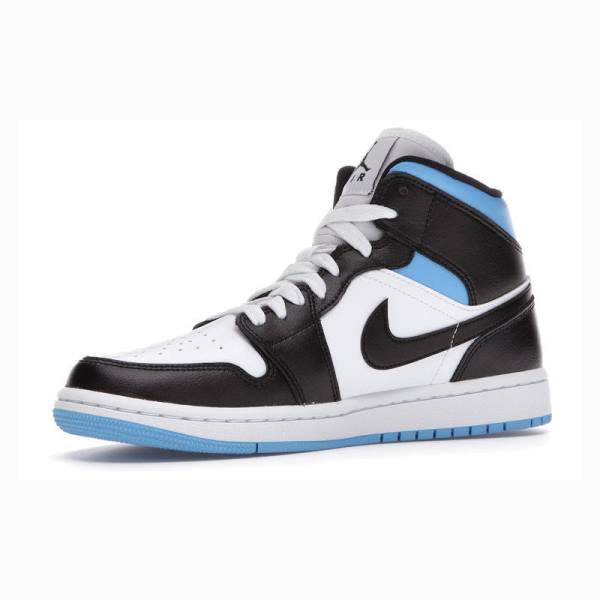 Nike Mid University Koripallokengät Naisten Air Jordan 1 Sininen Mustat | JD-217KE
