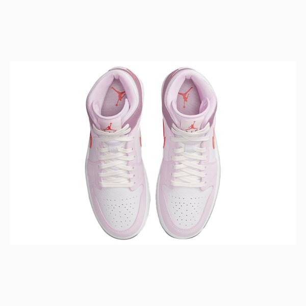 Nike Mid Valentines Day Koripallokengät Naisten Air Jordan 1 Punainen Violetit | JD-578TF