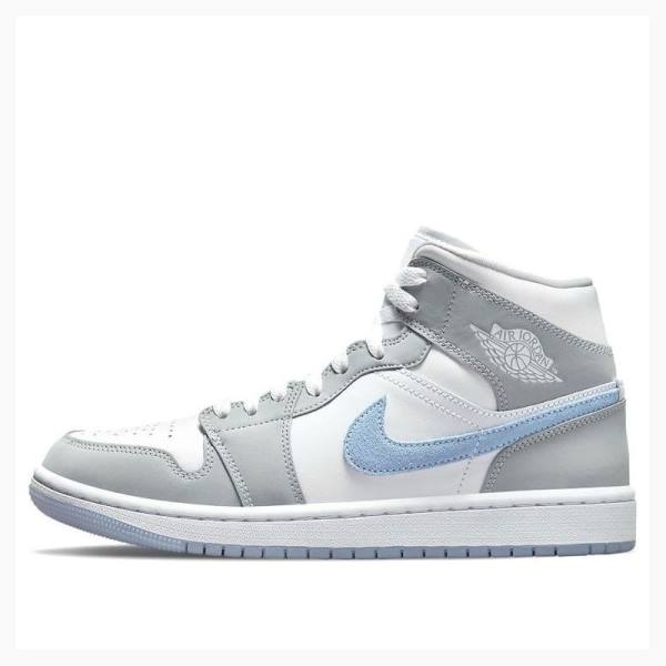 Nike Mid Wolf Koripallokengät Naisten Air Jordan 1 Harmaat | JD-794UO