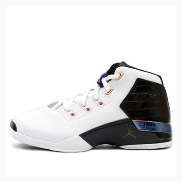 Nike OG Copper Koripallokengät Naisten Air Jordan 17 Valkoinen Mustat | JD-712HP