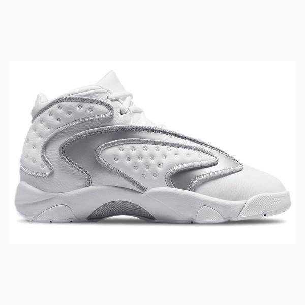 Nike OG Koripallokengät Naisten Air Jordan Valkoinen Hopea | JD-106ZT