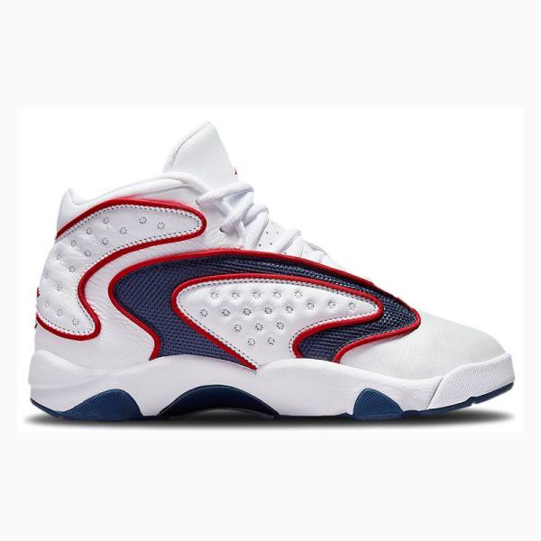 Nike OG Koripallokengät Naisten Air Jordan Valkoinen Sininen Punainen | JD-928FO