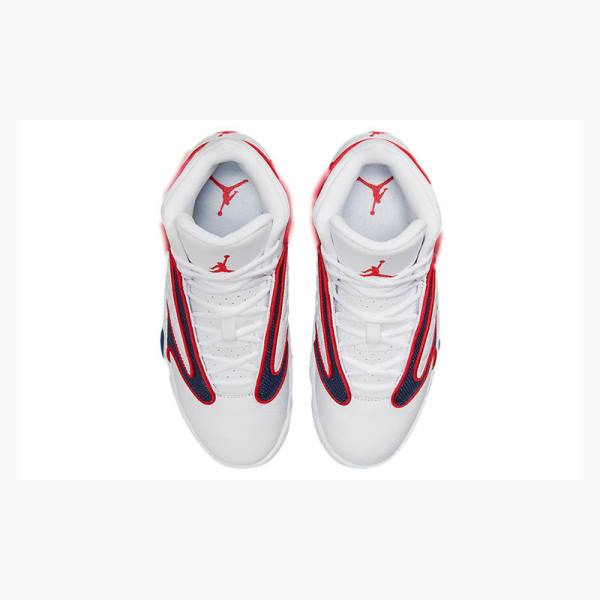 Nike OG Koripallokengät Naisten Air Jordan Valkoinen Sininen Punainen | JD-928FO
