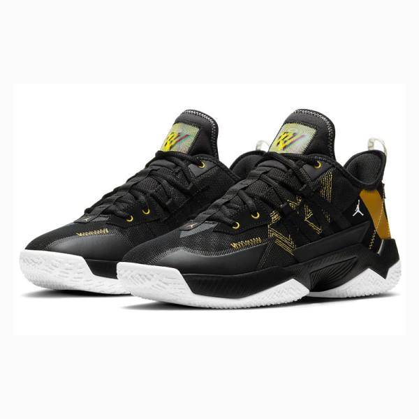 Nike One Take 2 PF 2 Koripallokengät Miesten Air Jordan Mustat Kultaiset Valkoinen | JD-418HI