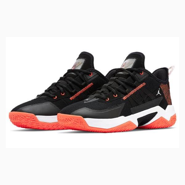 Nike One Take 2 PF Russell Westbrook2 Kilpailu Koripallokengät Miesten Air Jordan Mustat Oranssi Valkoinen | JD-038SU