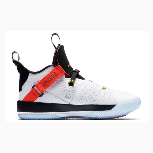Nike PF Future Flight Koripallokengät Miesten Air Jordan 33 Valkoinen Mustat Punainen | JD-475SB