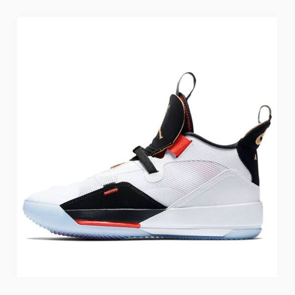 Nike PF Future Flight Koripallokengät Miesten Air Jordan 33 Valkoinen Mustat Punainen | JD-475SB