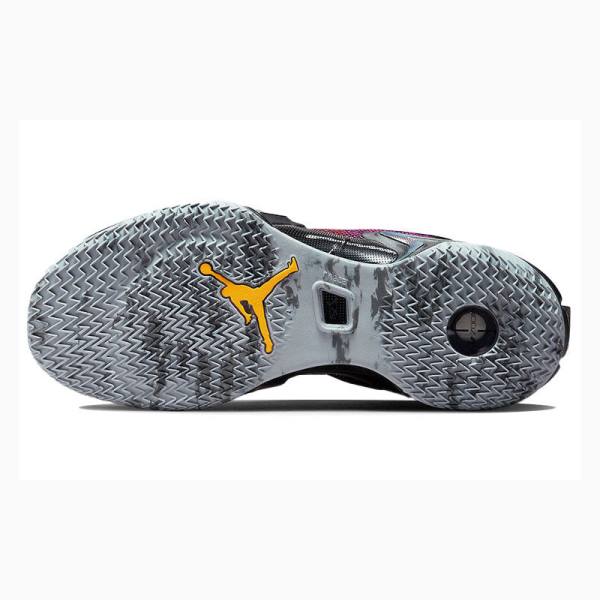 Nike PF Koripallokengät Miesten Air Jordan 36 Mustat Keltainen Violetit | JD-816MX