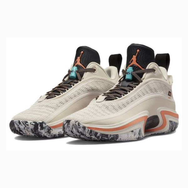 Nike PF Light Orewood Tennarit Miesten Air Jordan 36 Beige Ruskea | JD-407CF