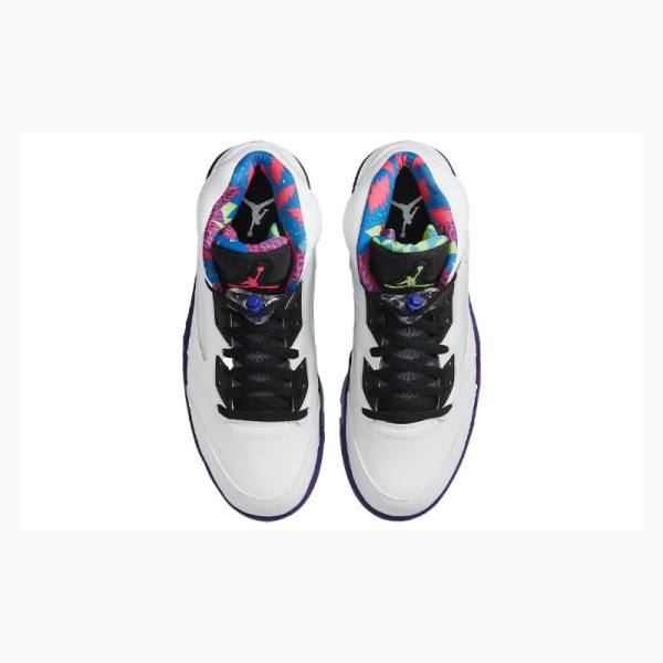 Nike Retro Alternate Bel-Air Koripallokengät Miesten Air Jordan 5 Valkoinen Violetit | JD-679LF