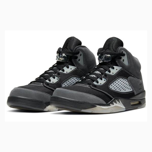 Nike Retro Anthracite Koripallokengät Miesten Air Jordan 5 Mustat Harmaat | JD-736PB