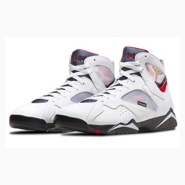 Nike Retro BCFC Paris Saint-Germain Koripallokengät Miesten Air Jordan 7 Valkoinen Punainen | JD-548SQ