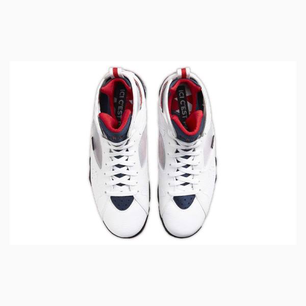 Nike Retro BCFC Paris Saint-Germain Koripallokengät Miesten Air Jordan 7 Valkoinen Punainen | JD-548SQ