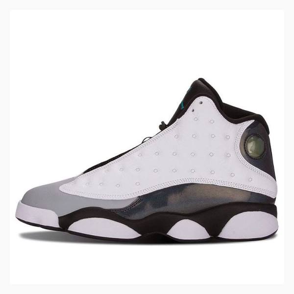 Nike Retro Barons Hologram Koripallokengät Miesten Air Jordan 13 Valkoinen Mustat | JD-207VD