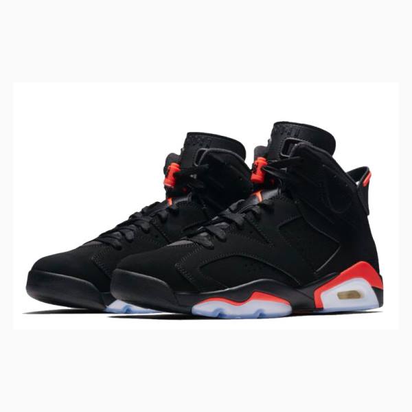 Nike Retro Black Infrared Koripallokengät Miesten Air Jordan 6 Mustat Punainen | JD-017WX