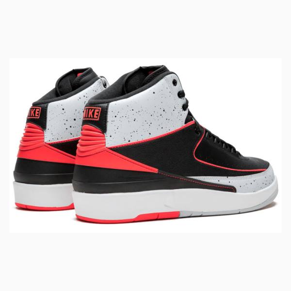 Nike Retro Black Infrared Koripallokengät Miesten Air Jordan 2 Valkoinen Mustat Punainen | JD-362VJ