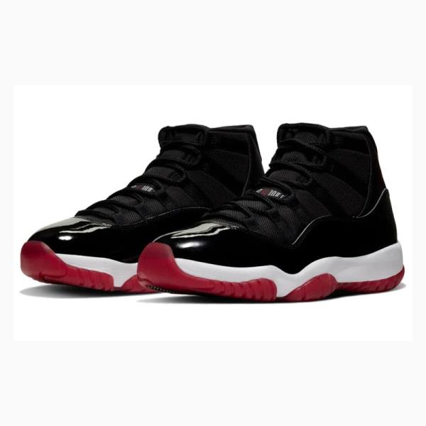 Nike Retro Bred 2019 Bred Koripallokengät Miesten Air Jordan 11 Mustat Punainen | JD-107GZ