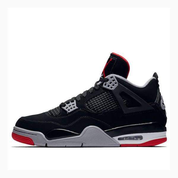 Nike Retro Bred Koripallokengät Miesten Air Jordan 4 Mustat Punainen | JD-345HV