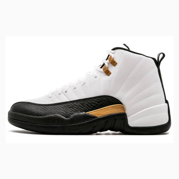 Nike Retro CNY Chinese New Year Koripallokengät Miesten Air Jordan 12 Valkoinen Mustat Kultaiset | JD-107HF
