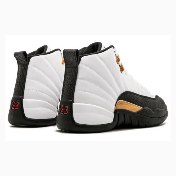 Nike Retro CNY Chinese New Year Koripallokengät Miesten Air Jordan 12 Valkoinen Mustat Kultaiset | JD-107HF