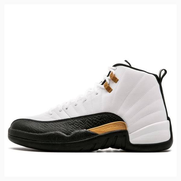 Nike Retro CNY Chinese New Year Koripallokengät Miesten Air Jordan 12 Valkoinen Mustat Kultaiset | JD-107HF