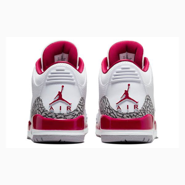 Nike Retro Cardinal Koripallokengät Miesten Air Jordan 3 Valkoinen Punainen | JD-532EO