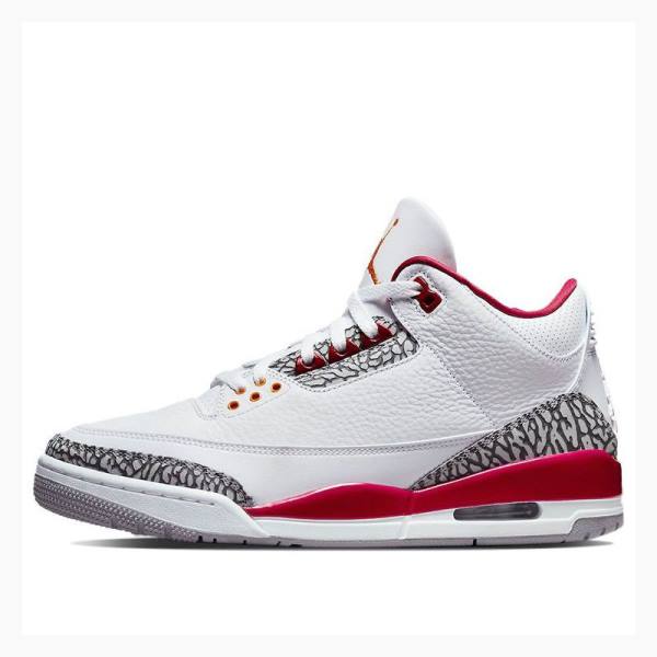 Nike Retro Cardinal Koripallokengät Miesten Air Jordan 3 Valkoinen Punainen | JD-532EO