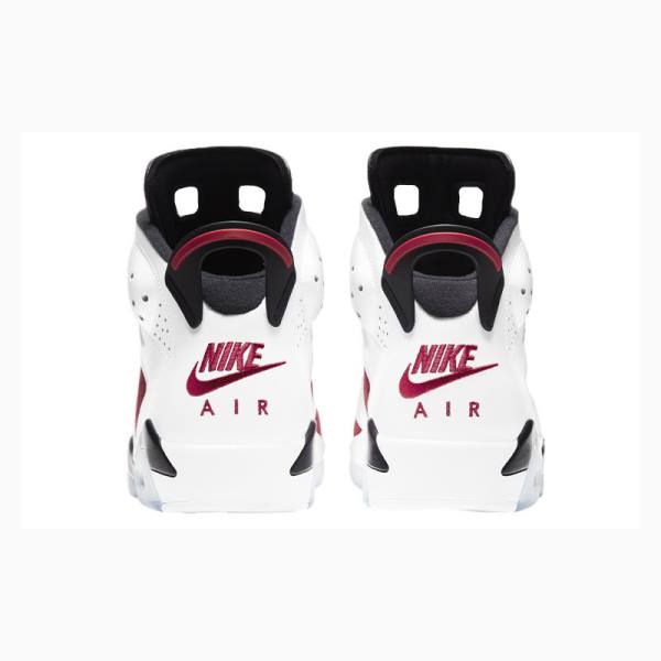 Nike Retro Carmine Koripallokengät Miesten Air Jordan 6 Valkoinen Punainen Mustat | JD-194XD