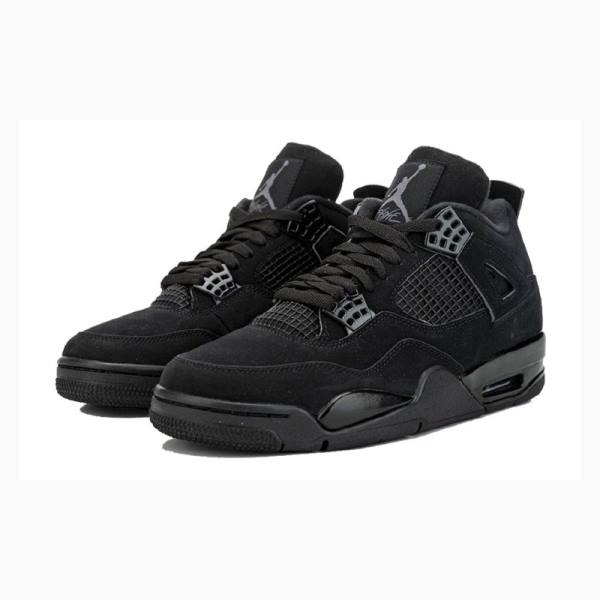 Nike Retro Cat Koripallokengät Miesten Air Jordan 4 Mustat | JD-526IK