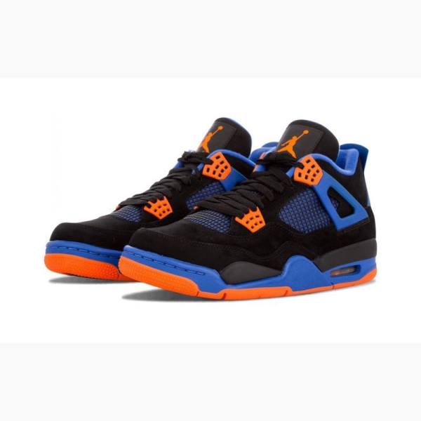 Nike Retro Cavs Koripallokengät Miesten Air Jordan 4 Mustat Oranssi Sininen | JD-152EG