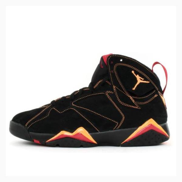 Nike Retro Citrus-Varsity Koripallokengät Miesten Air Jordan 7 Mustat Oranssi | JD-624RH