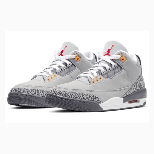 Nike Retro Cool 2021 Koripallokengät Miesten Air Jordan 3 Harmaat | JD-932QL
